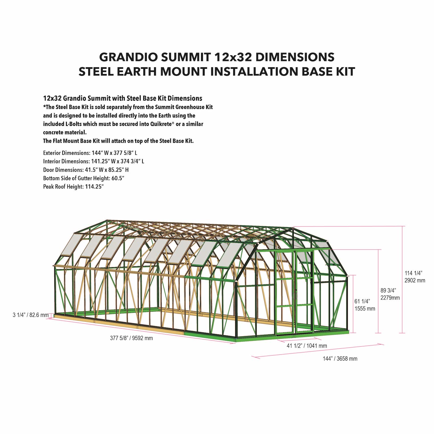 Grandio Summit 12x32 #SKU SUMMIT-1232