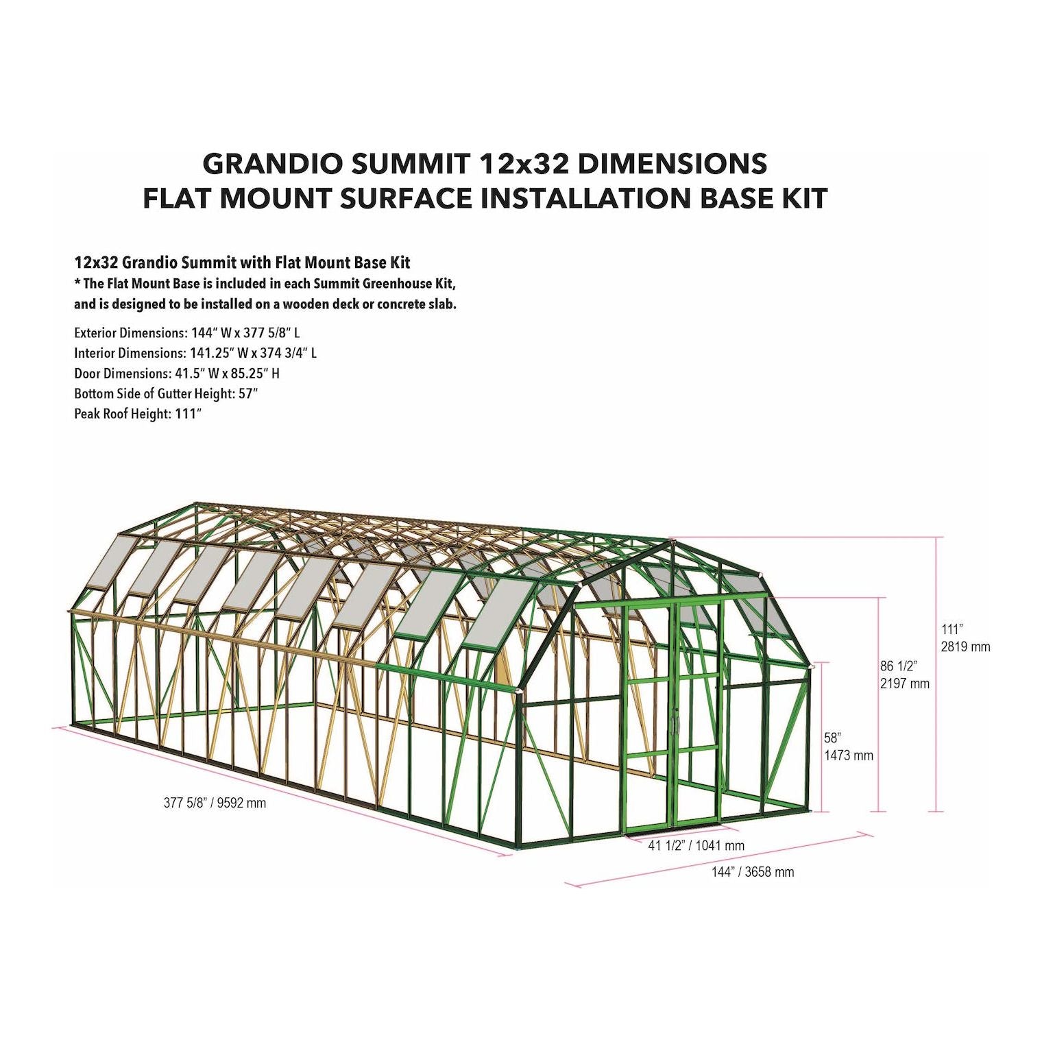 Grandio Summit 12x32 #SKU SUMMIT-1232