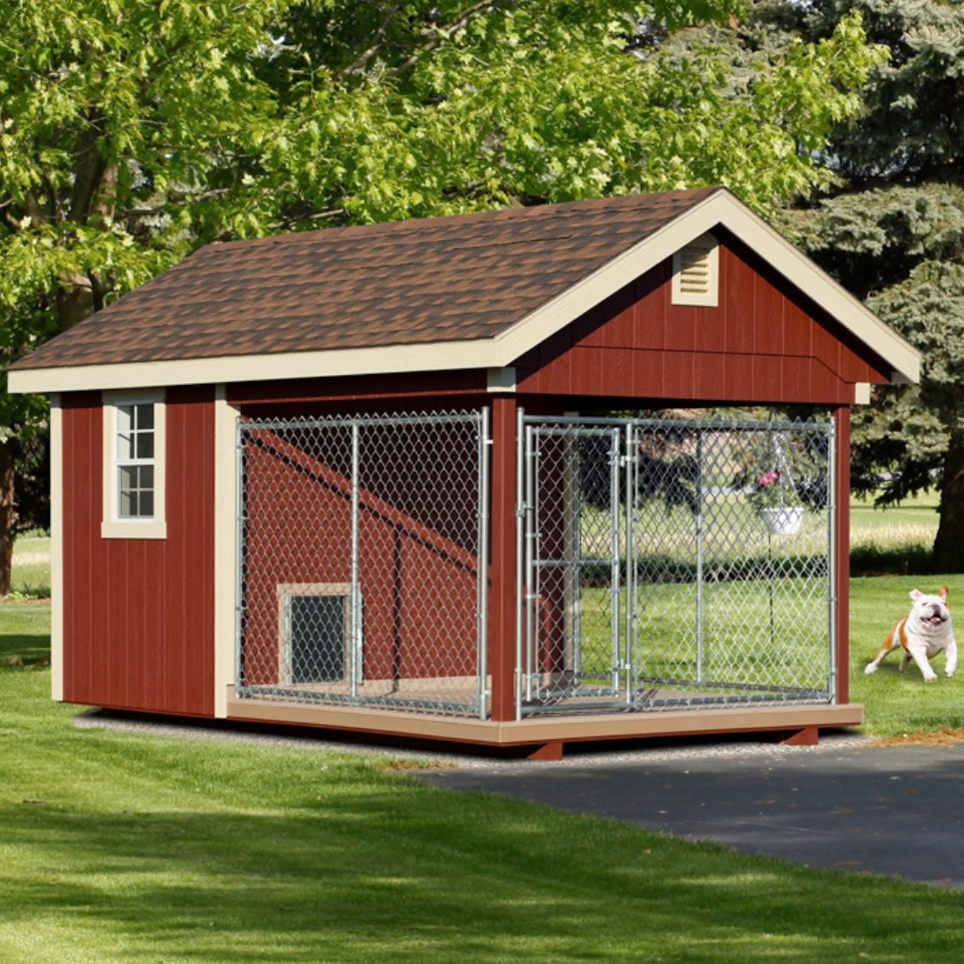 Bird in Hand 8×12 Shed Style Dog Kennel