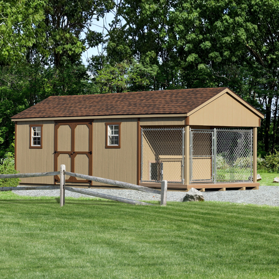 Bird in Hand Residential 10×24 Dog Kennel