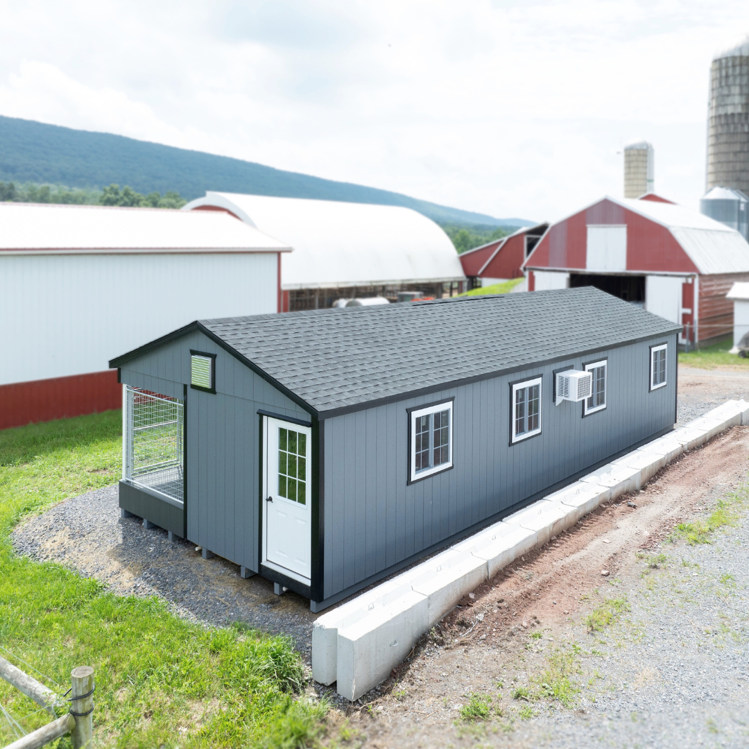 The Dog Kennel Collection 15×40 8-Run Commercial Kennel