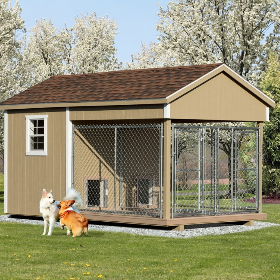 Bird in Hand 8×14 Double Dog Kennel
