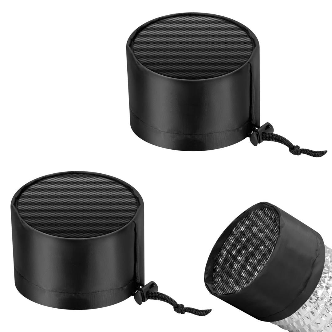 Vivosun Grow Tent Duct Filter Vent Cover w/ Elastic Band and Fixed Buckle, 2 Pcs