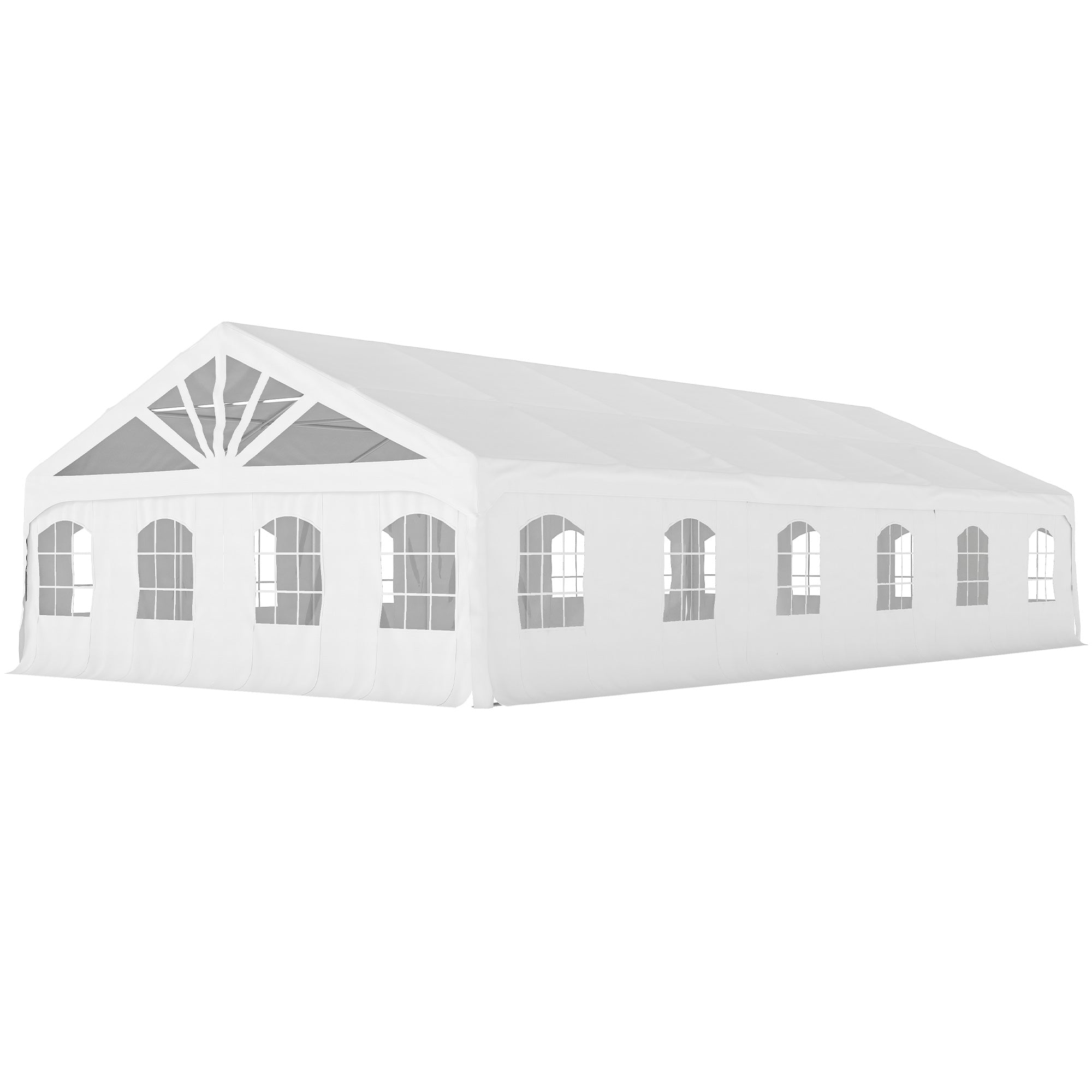 Heavy Duty Party Tent, 19.5' x 39' Large Sun Shade Canopy Tent for Parties, Wedding, Events, BBQ