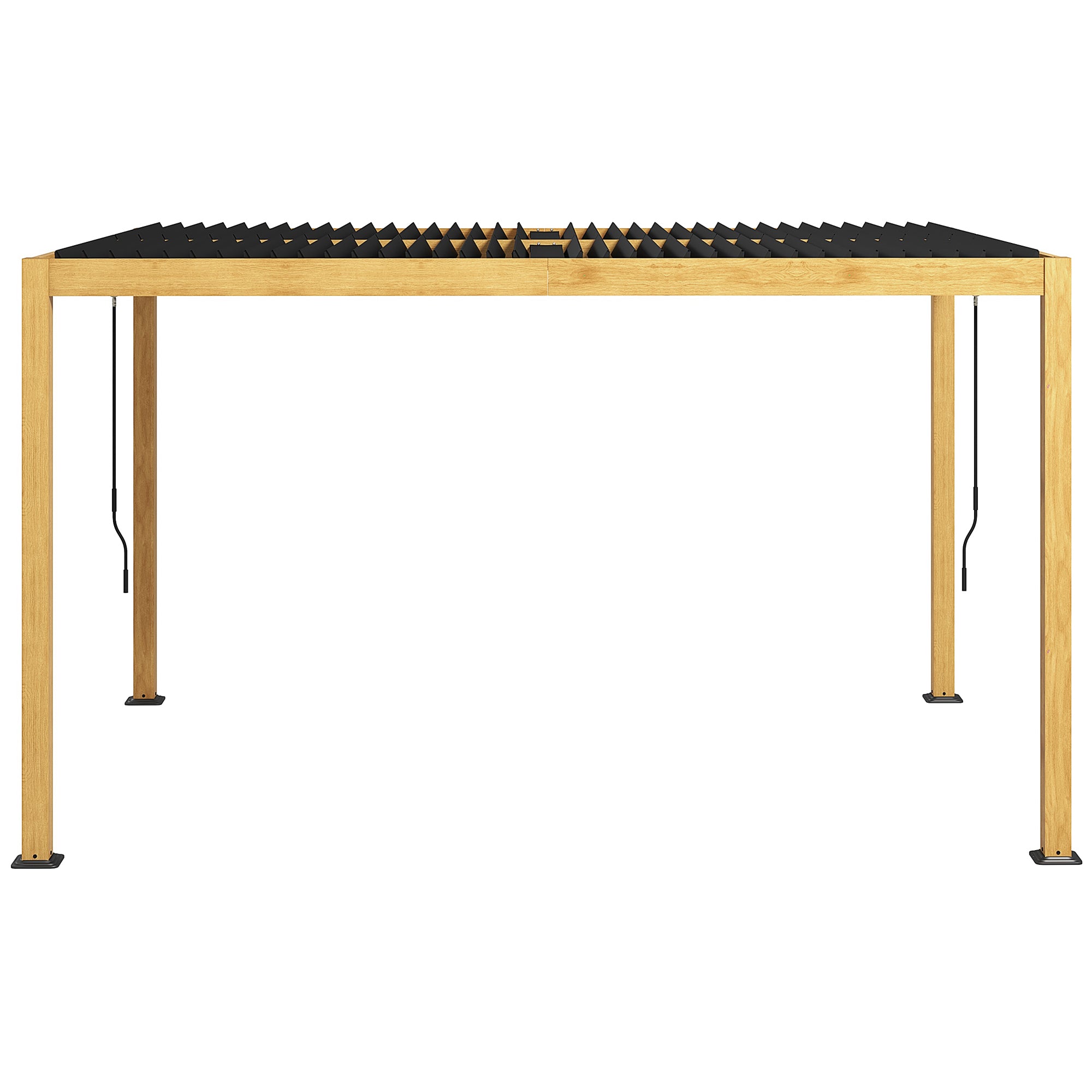 Aluminum Louvered Pergola with Adjustable Roof, 10' x 13' Hardtop Gazebo for Patio, Deck, Garden,