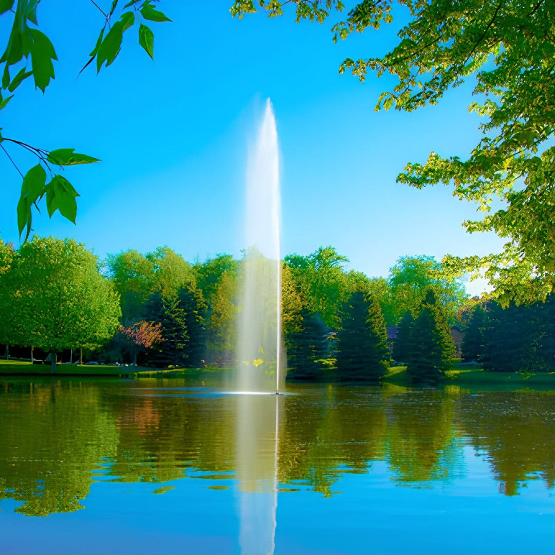 Scott Aerator Gusher Fountain For Large, Commercial Ponds 3 hp 230 volts