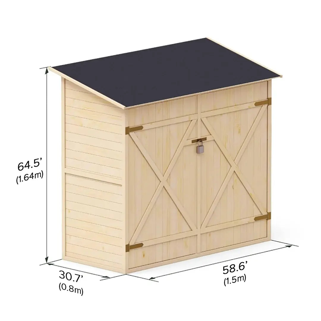 YourGreenhouses Garden Shed with Shelving System