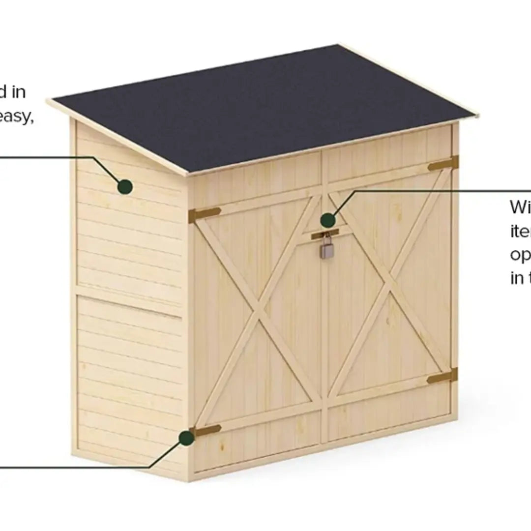 YourGreenhouses Garden Shed with Shelving System