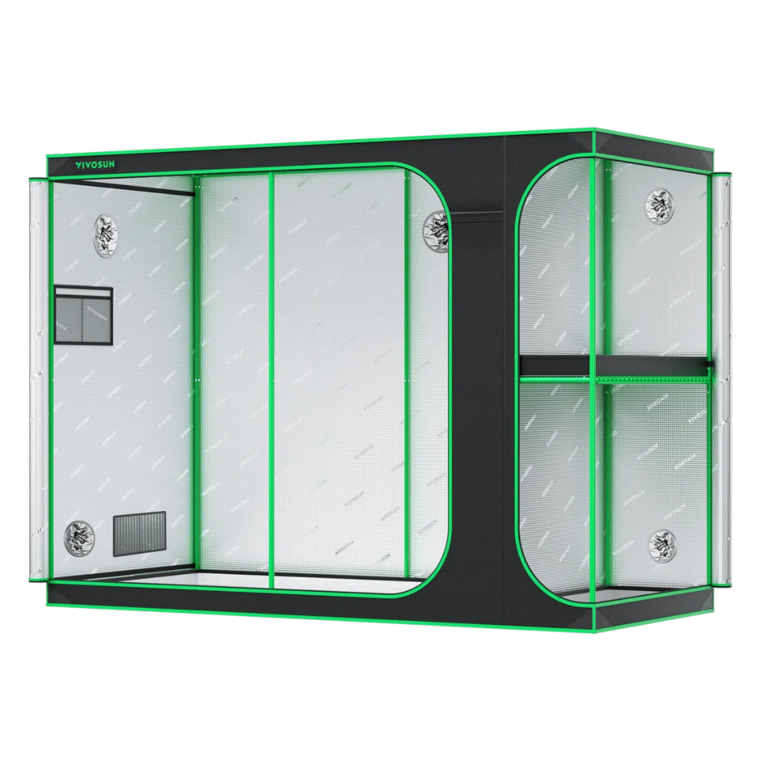 Vivosun 2-in-1 Grow Tent 4x9 D948, 12-16 Plants Use, with Multi-Chamber, 48″ x 108″ x 80″, For Indoor Plants Growing