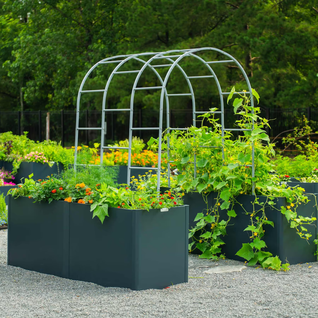 Vego 32" Extra Tall Modern Pro 42" x 83" Metal Raised Garden Bed