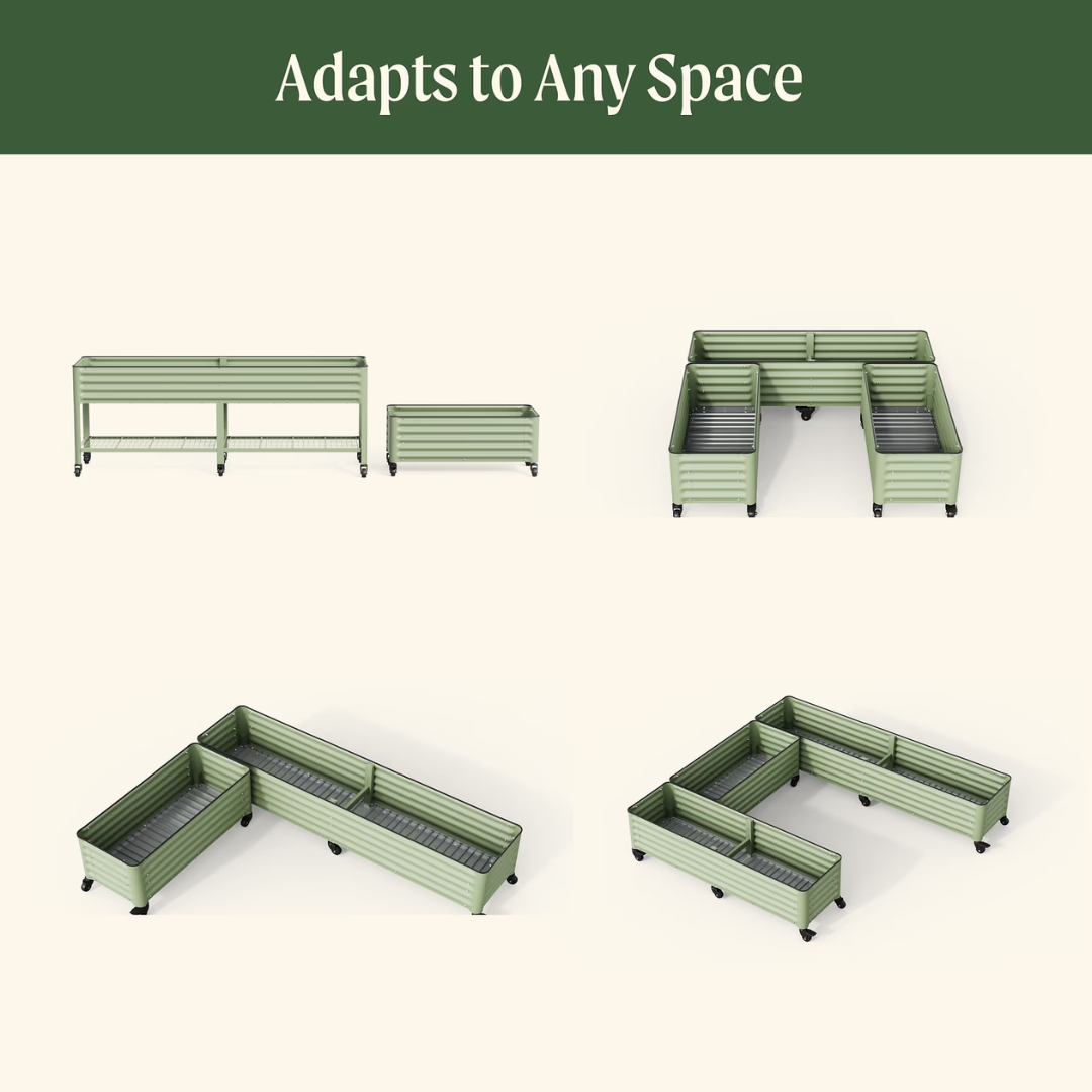 Vego Classic Rolling Garden Bed - 1.75' x 6'