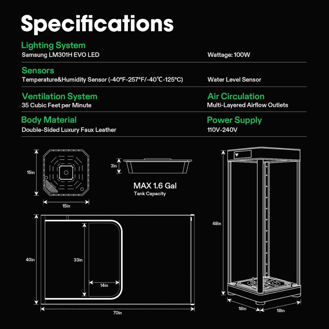 VivosunVGrow Y18 Smart Grow Box