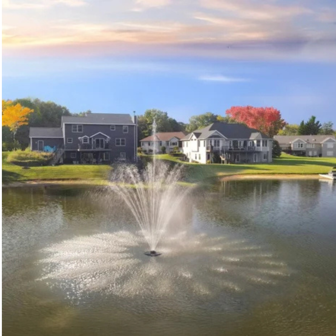 Scott Aerator Amherst Fountain For Small, Residential Ponds