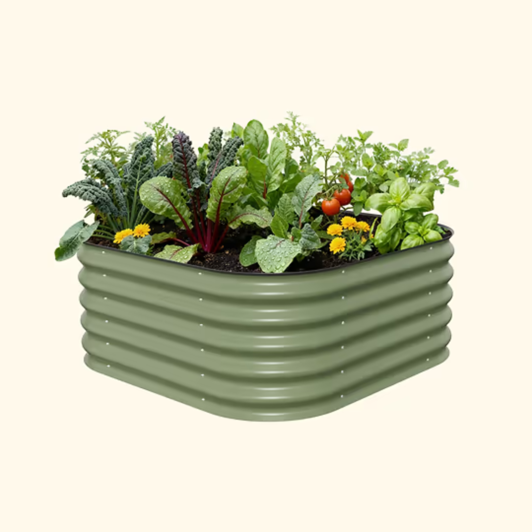 Vego 17" Tall 4 In 1 Small Modular Metal Raised Garden Bed Kit