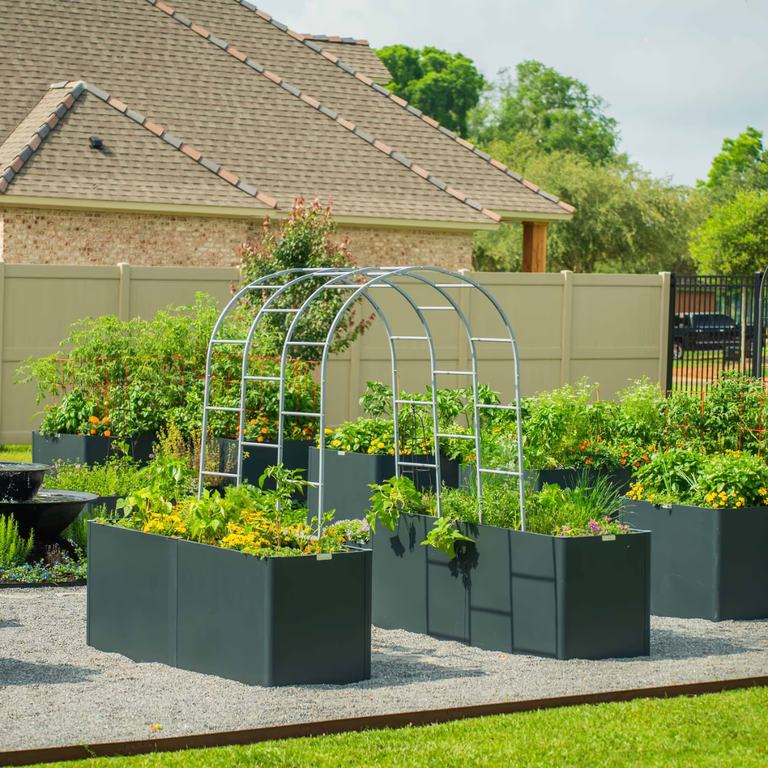 Vego 32" Extra Tall Modern Pro 27" x 83" Metal Raised Garden Bed