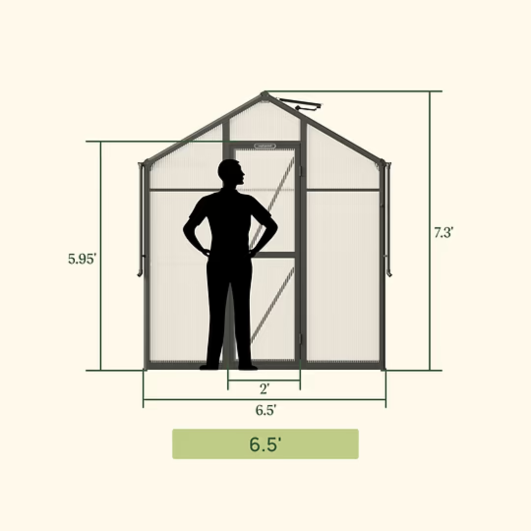 Vego Junior Victorian Greenhouse - 6.5ft Wide