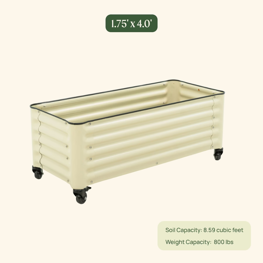 Vego Classic Rolling Garden Bed - 1.75' x 4'