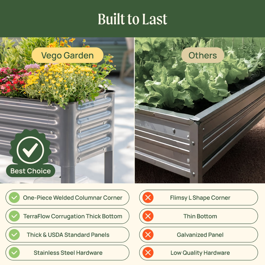 Vego Elevated Garden Bed - 2' x 6'