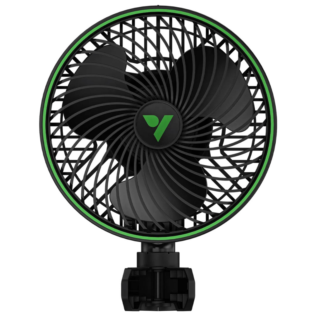 Vivosun AeroWave E6 Gen2, Grow Tent Clip Fan 6”, EC Motor, Smart Control, Powerful Oscillating Fan, Black