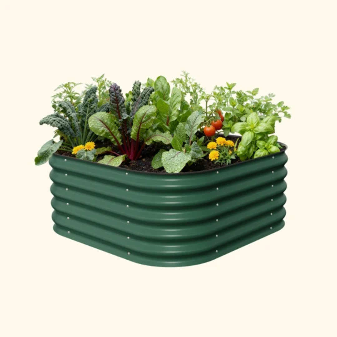 Vego 17" Tall 4 In 1 Small Modular Metal Raised Garden Bed Kit