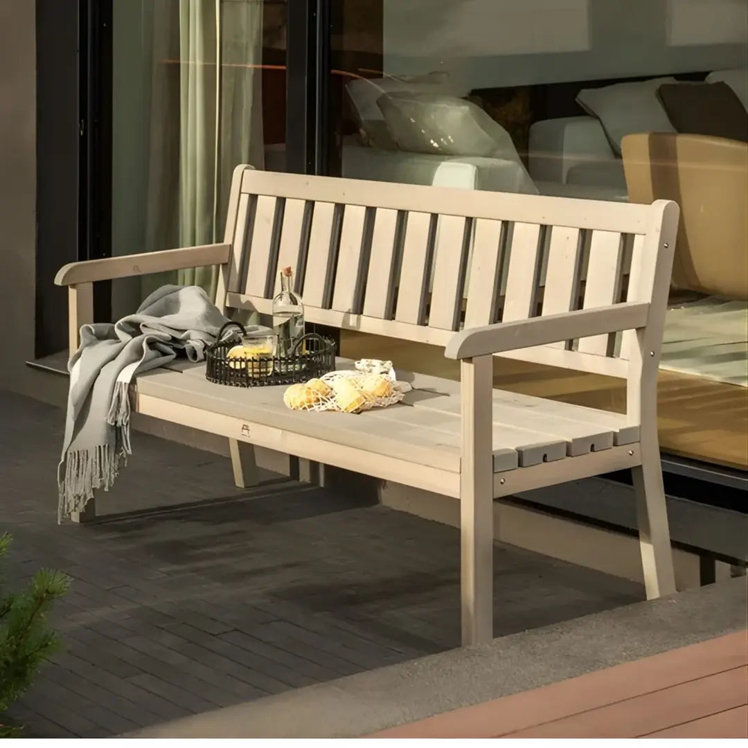 YourGreenHouses Amata Nordwood Three seat Garden Bench