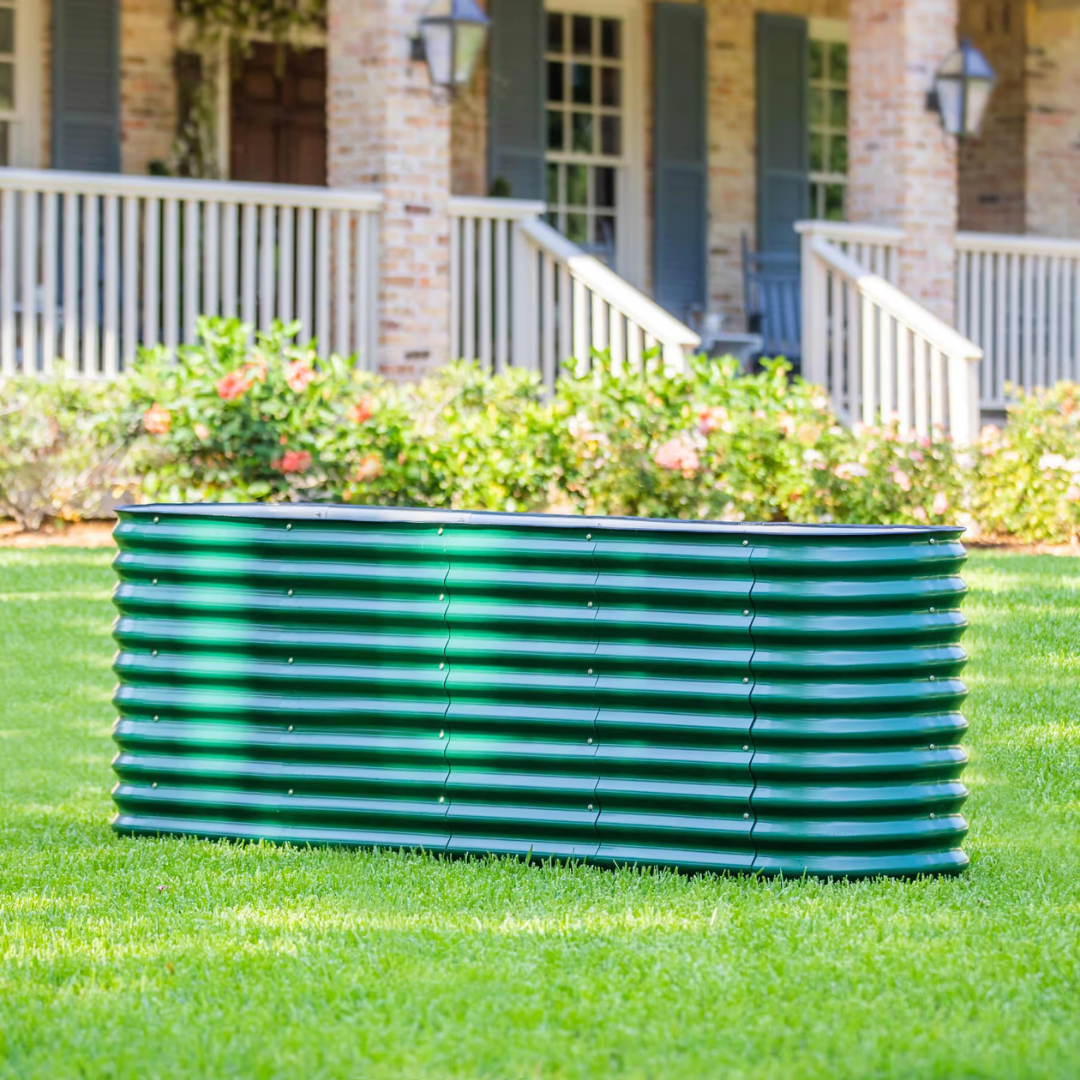 Vego 32" Extra Tall 9 In 1 Large Modular Metal Raised Garden Bed Kit
