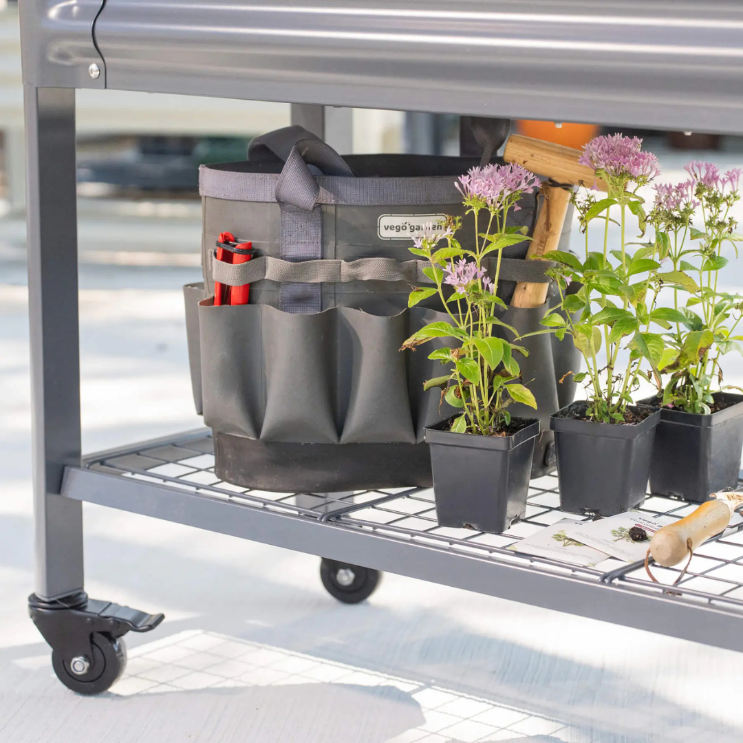 Vego Elevated Garden Bed - Slim Series 1.5' x 5.5' Wheels Included