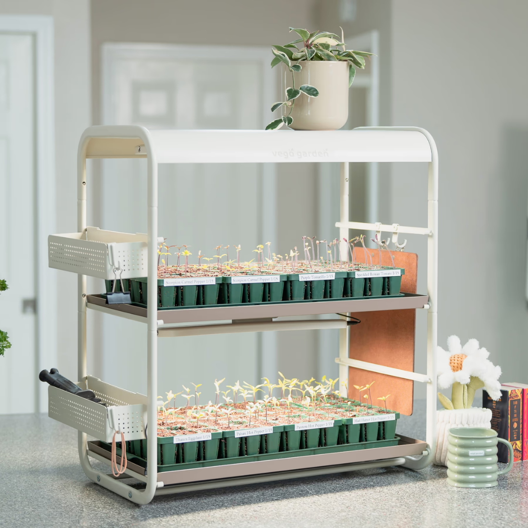 Vego 2 Tier Tabletop Grow Light Garden