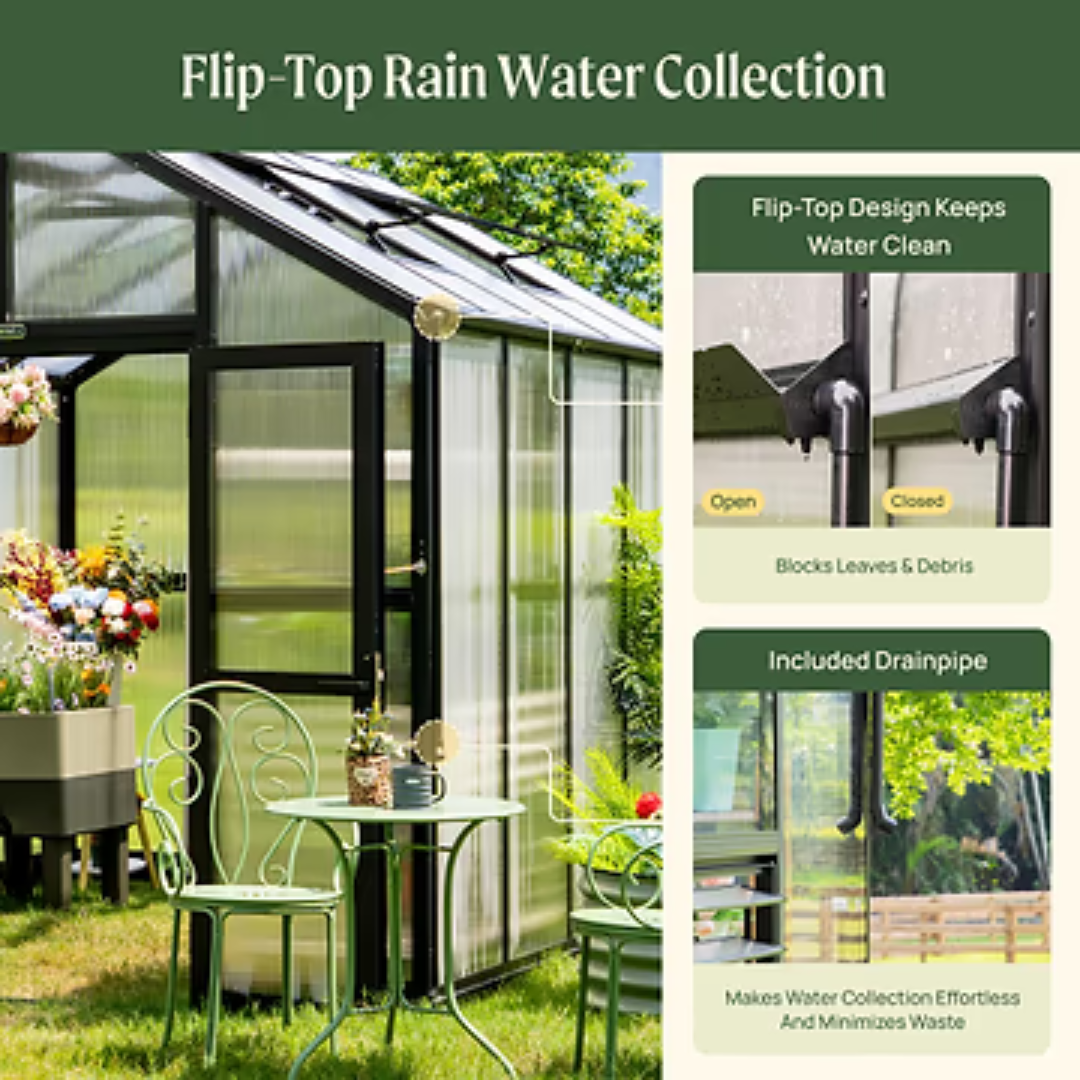 Vego Victorian Greenhouse - 8.5ft Wide