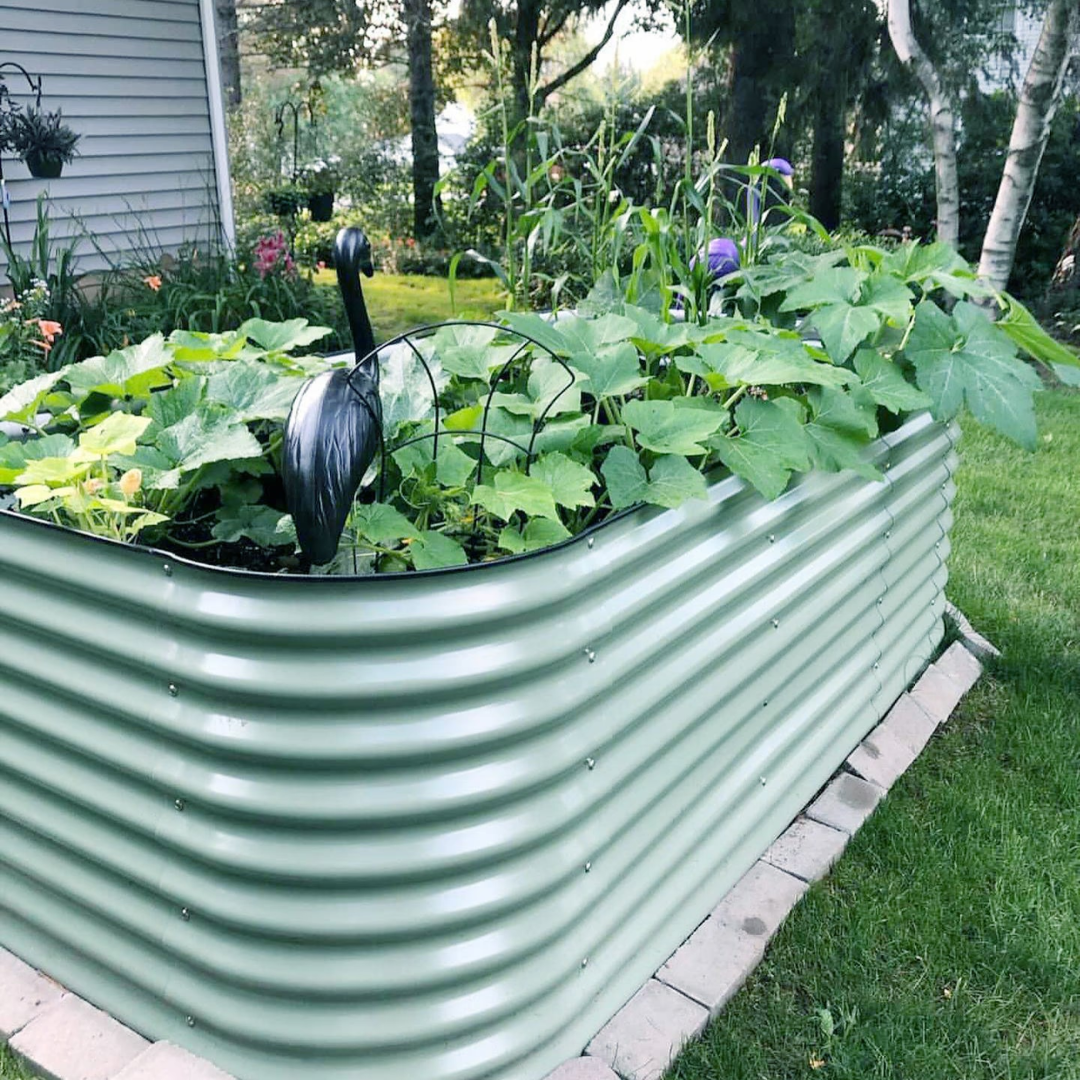 Vego 32" Extra Tall 9 In 1 Large Modular Metal Raised Garden Bed Kit