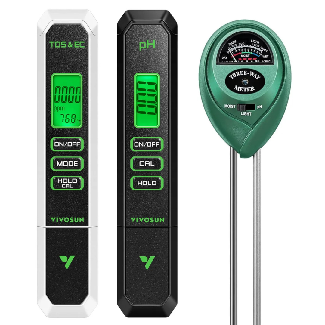 Vivosun Comprehensive Water and Soil Testing Combo for Home, Garden and Hydroponics