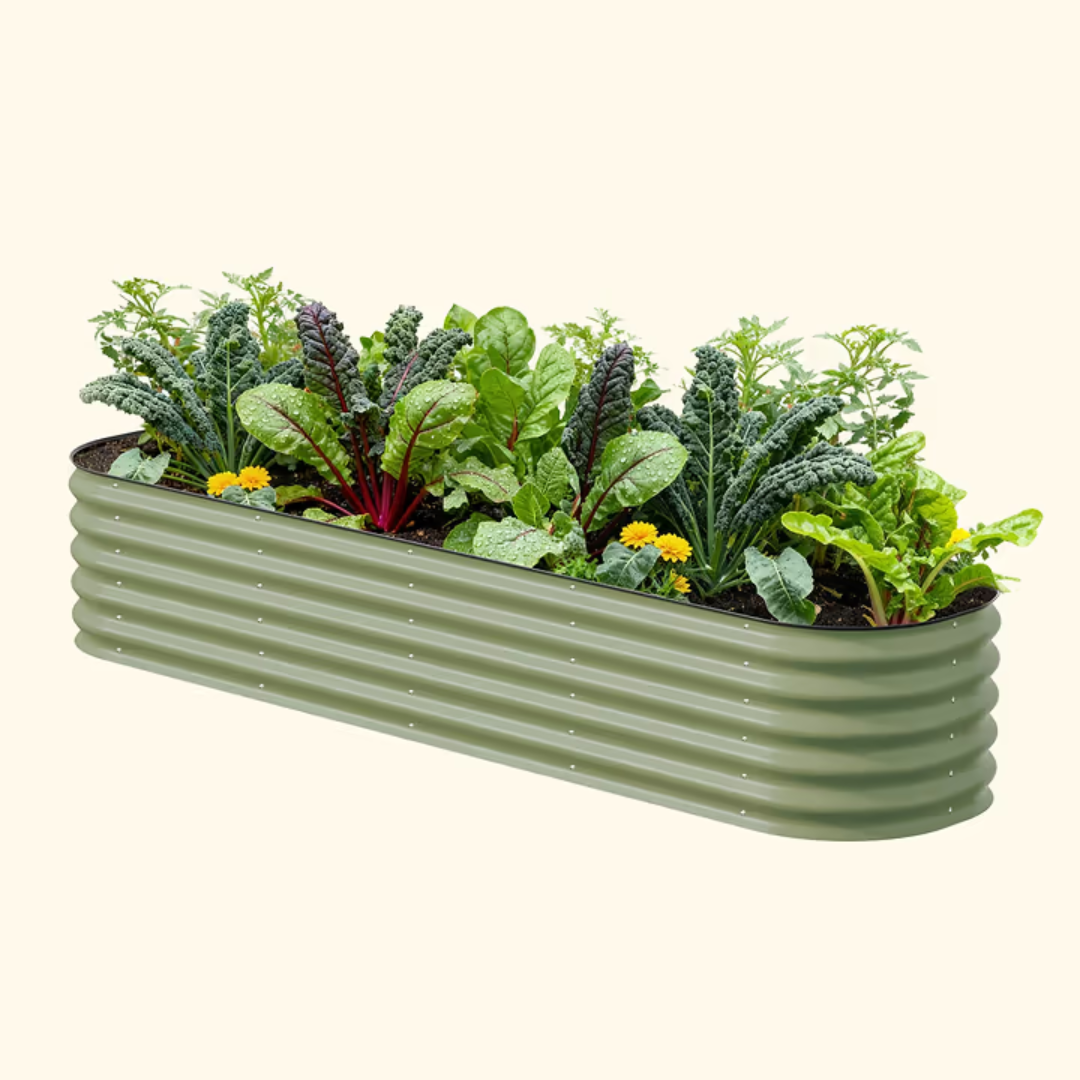 Vego 17" Tall 9 In 1 Large Modular Metal Raised Garden Bed Kit