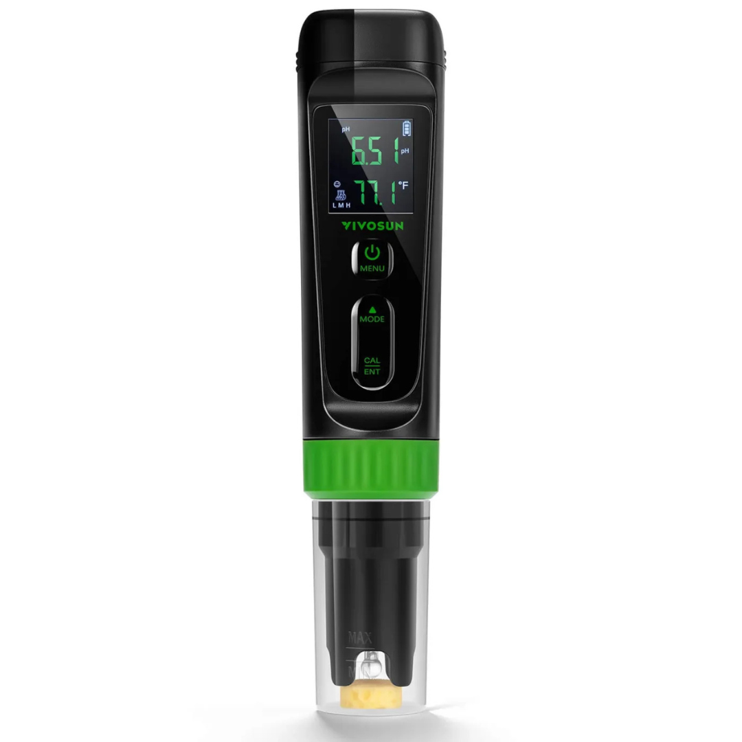 Vivosun Aerolab P30 Digital pH Meter, High Accuracy pH Tester with ATC, Digital pH Pen 0.00–14.00 ±0.01pH, Portable Nutrient Test Meter with Interchangeable Probe for Water
