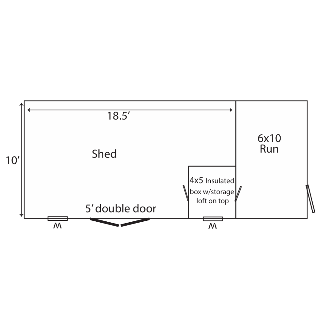 Bird in Hand Residential 10×24 Dog Kennel