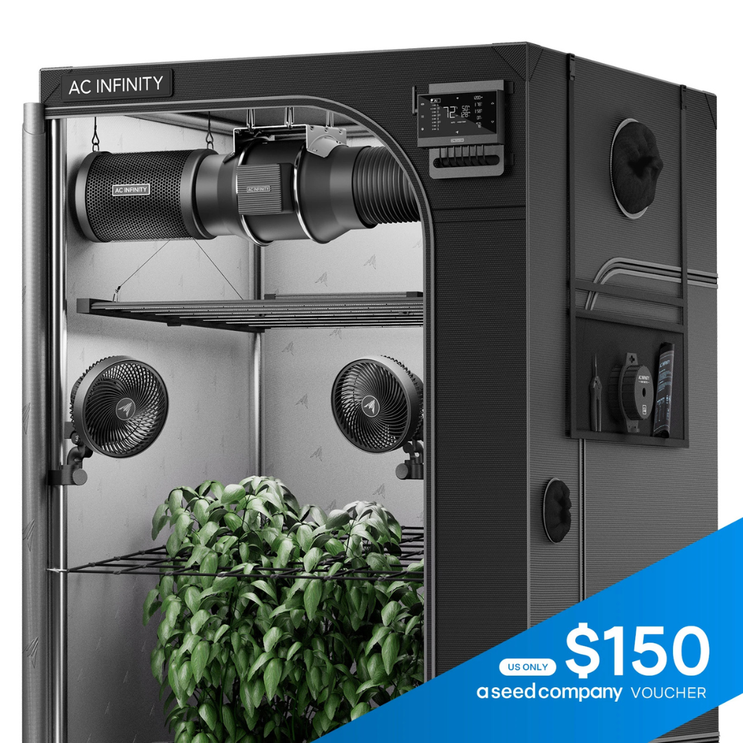 AC Infinity AI Grow Tent System PRO 5x5, Upgraded Lighting and Air Filtration, 6-Plant Kit