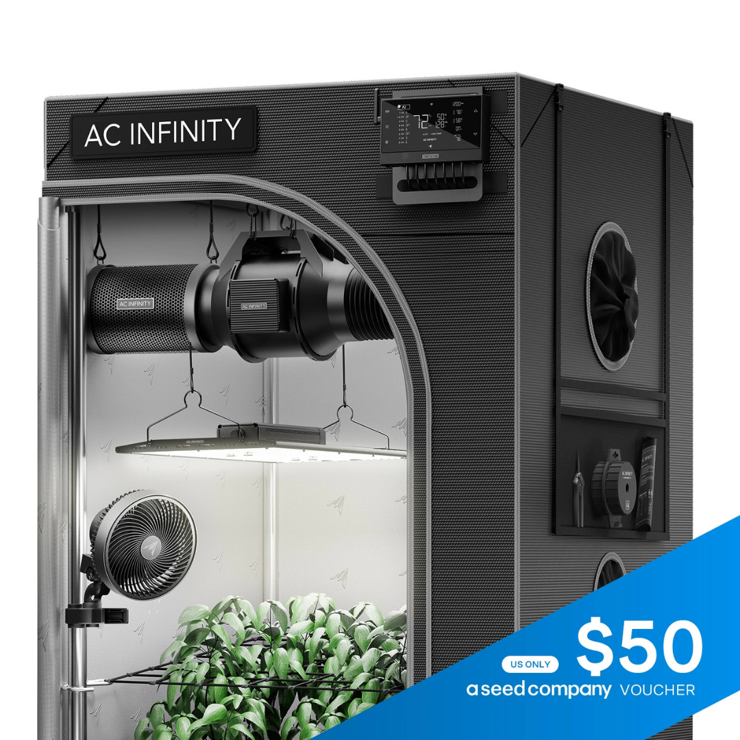 AC Infinity AI Grow Tent System 2x4, Integrated Controls with Dynamic AI, 2-Plant Kit