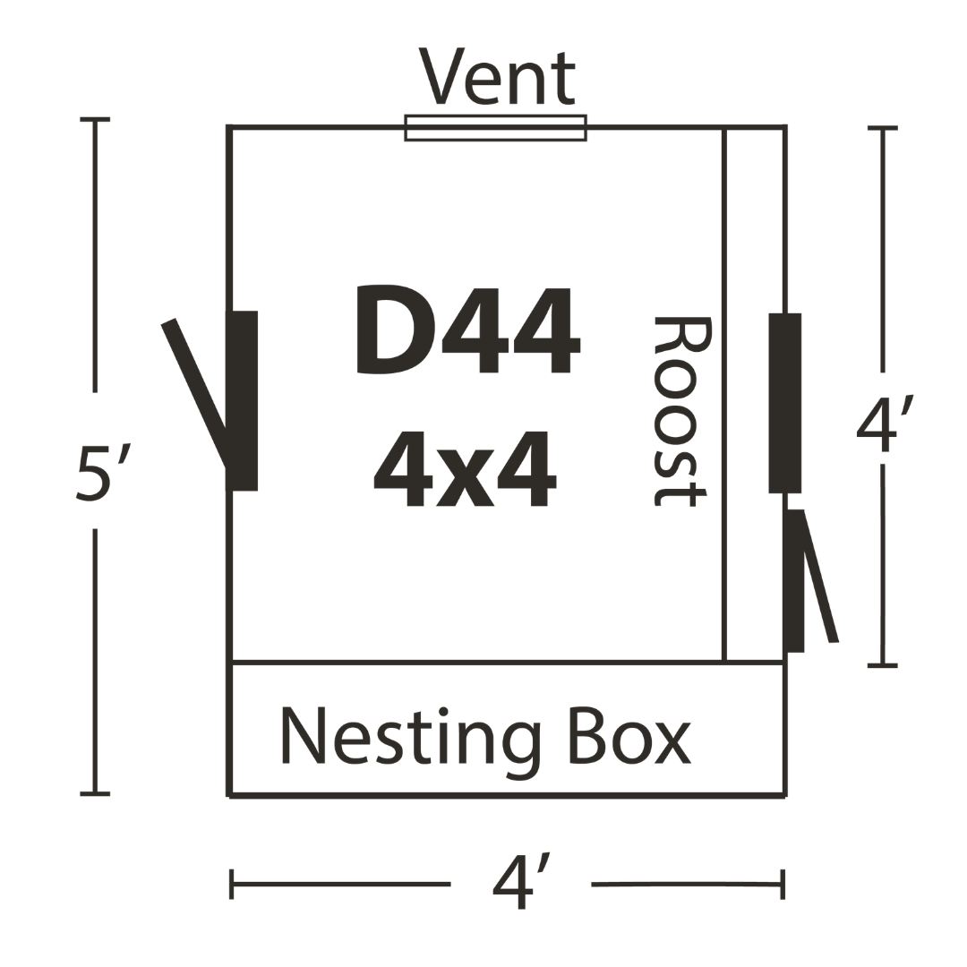 Bird-in-Hand 4×4 Dutch Chicken Coop