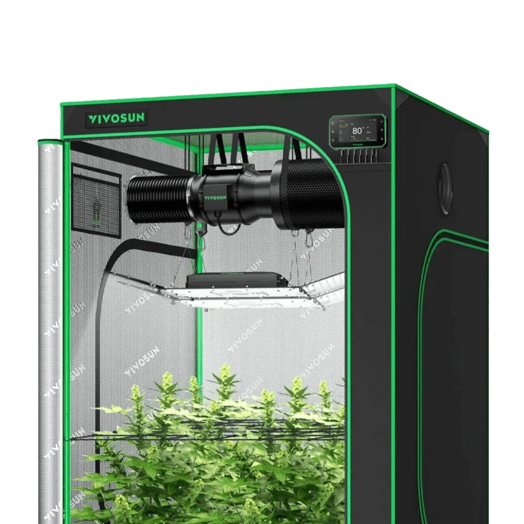 VIVOSUN CLEARANCE | Smart Grow Tent Kit GIY-SGS-44 4x4, 4-Plant Complete System, with WiFi E42A+ Controller