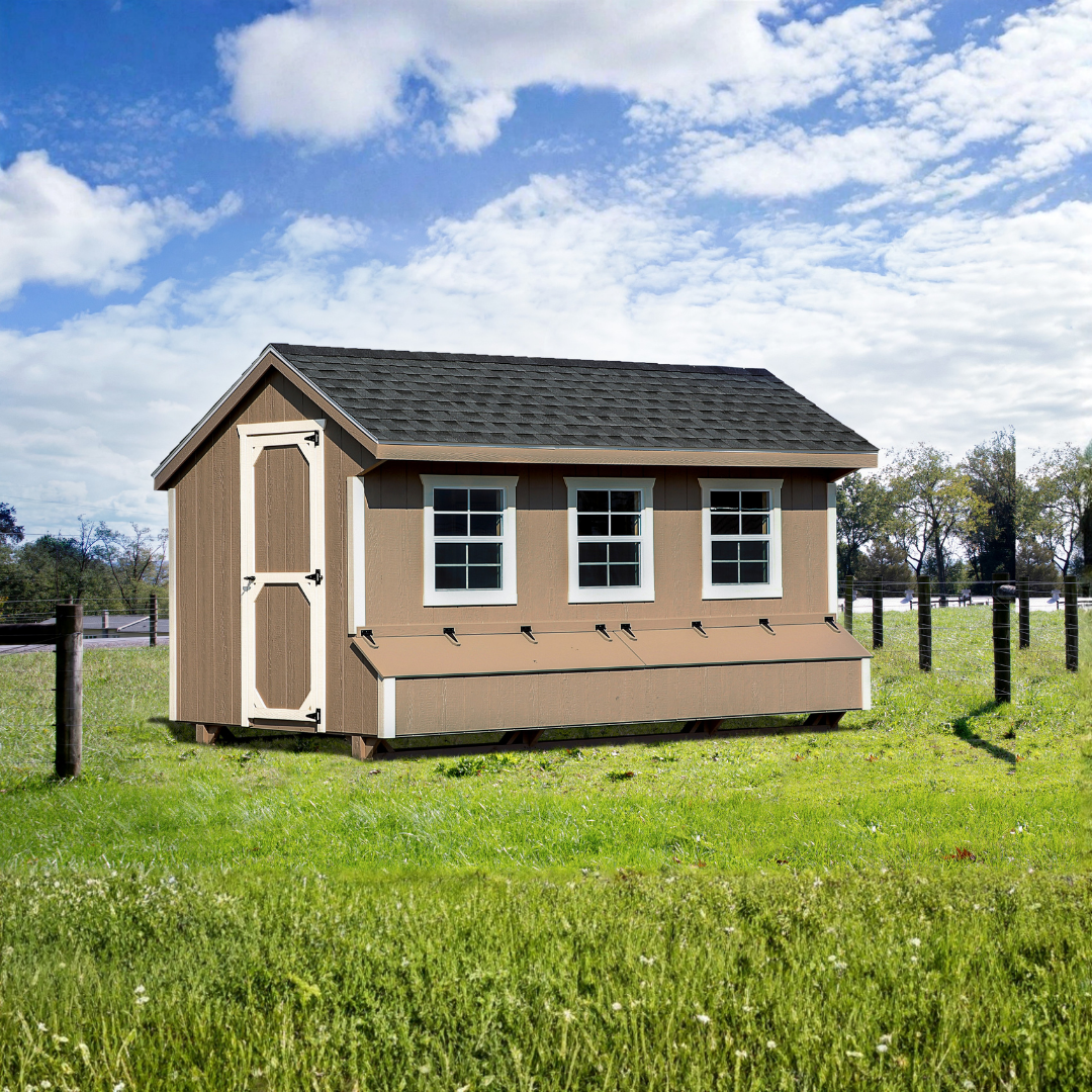 Bird-in-Hand 7×14 Quaker Chicken Coop