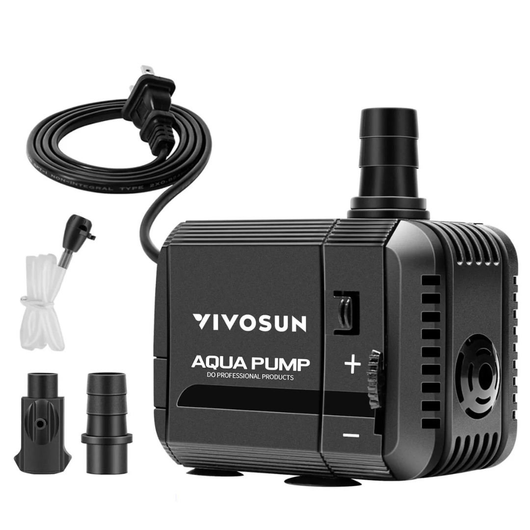 Vivosun 130GPH Submersible Pump(500L/H, 6W)