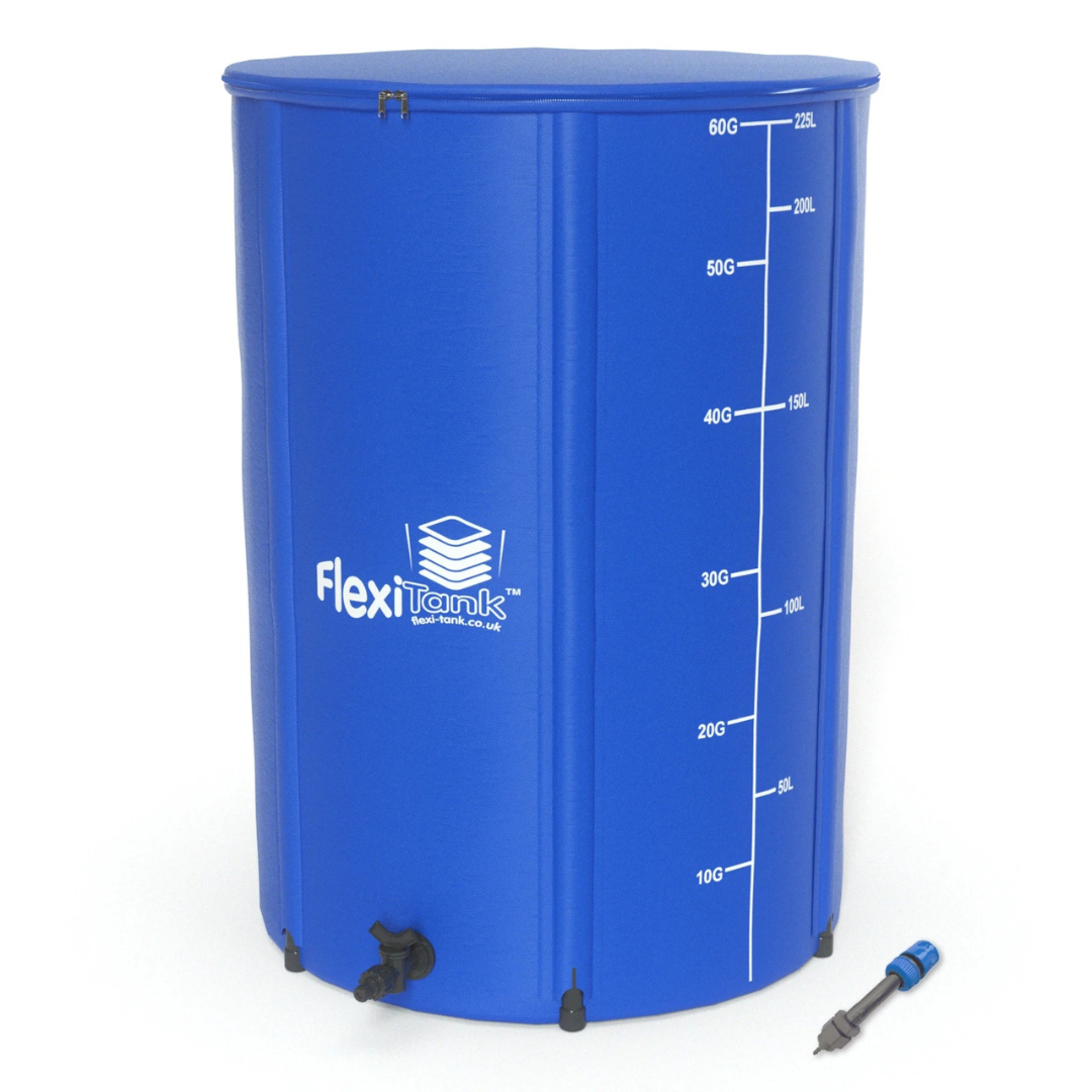 AC Infinity FlexiTank 60 Gallon Collapsible Reservoir with Click Fit Adapter and Filter