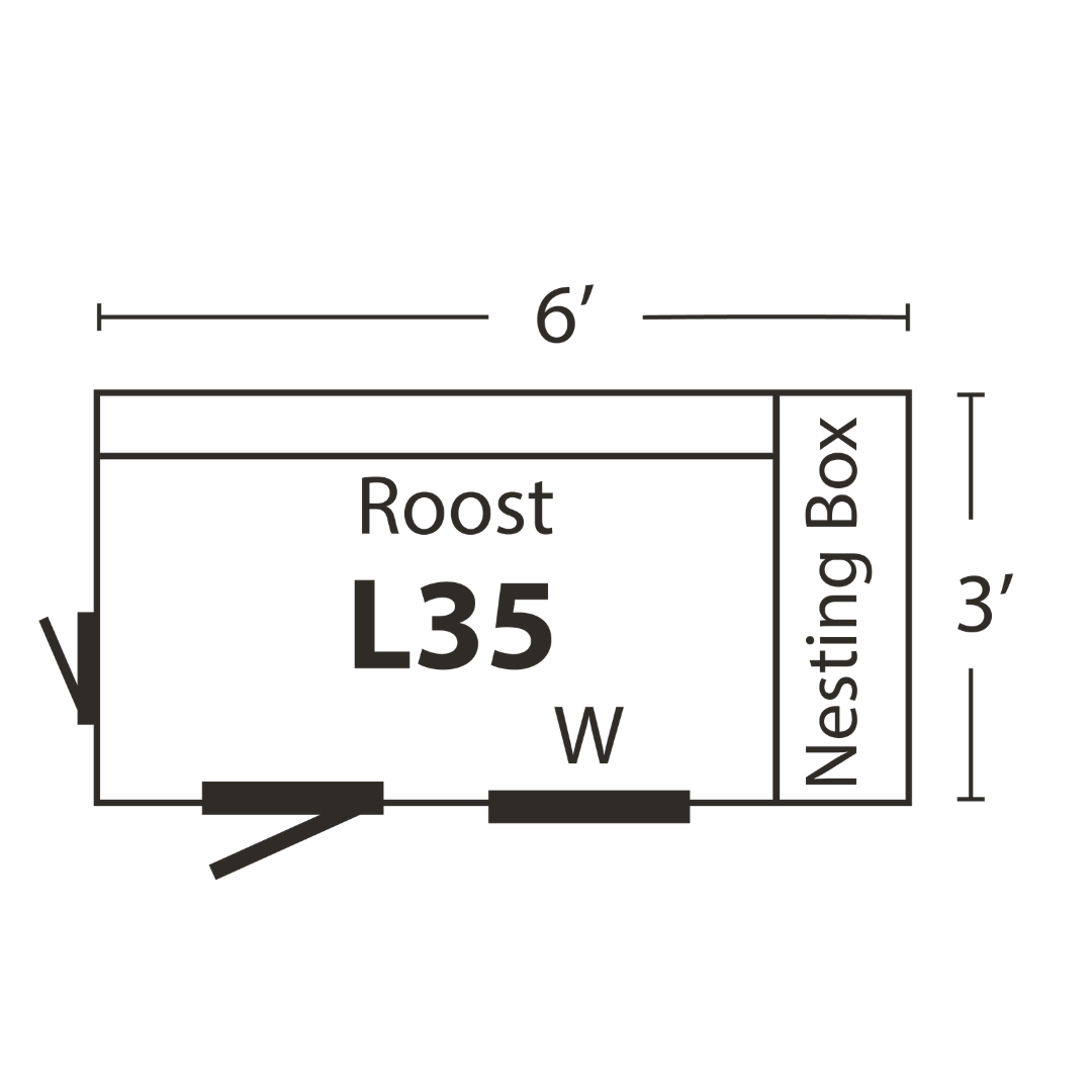 Bird-in-Hand 3×5 Lean-To Chicken Coop