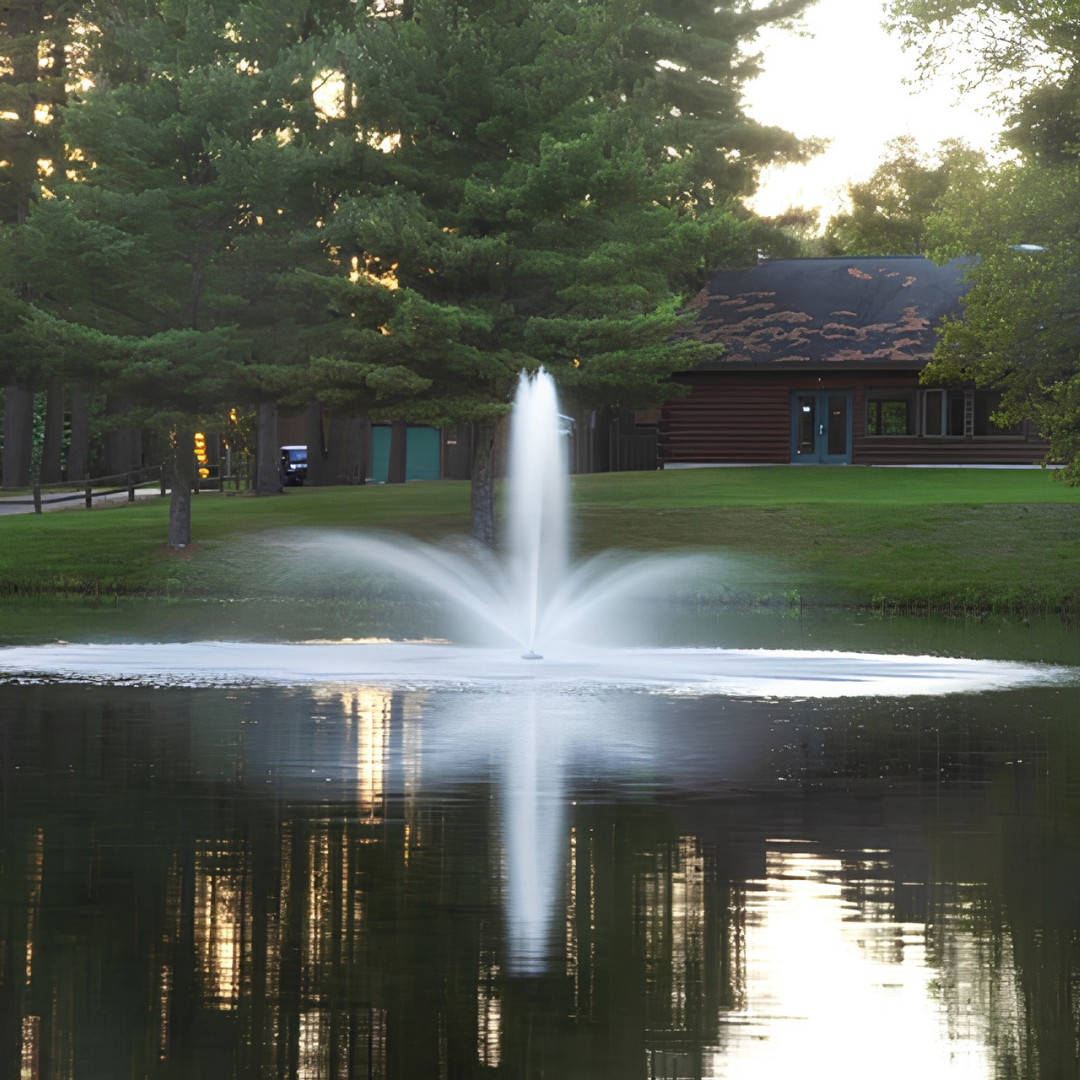 Scott Aerator Baystone Fountain For Medium, Residential Ponds 1 hp 115 volts