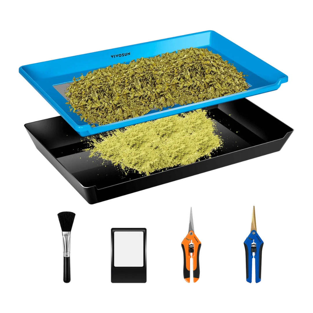 Vivosun Herb Trimming Tray for Harvest, Blue