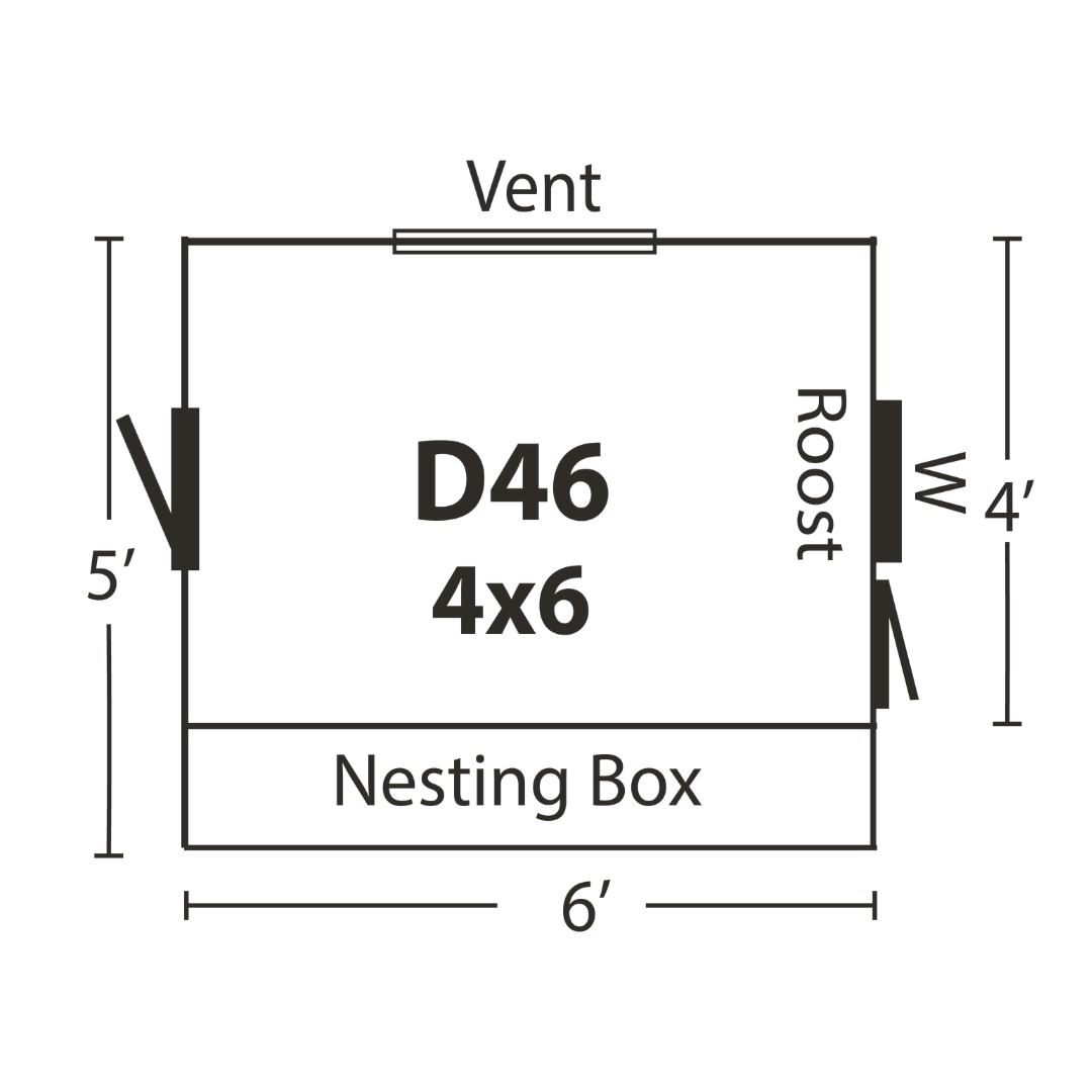 Bird-in-Hand 4×6 Dutch Chicken Coop