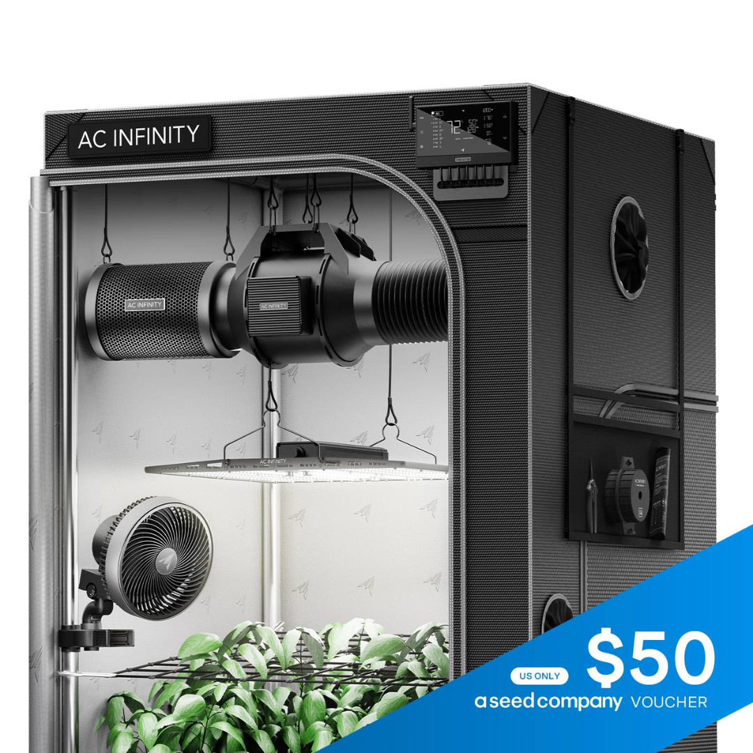 AC Infinity AI Grow Tent System 3x3, Integrated Controls with Dynamic AI, 3-Plant Kit