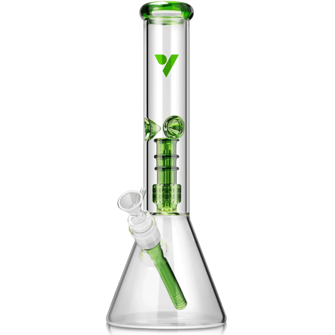 Vivosun Classic Beaker Bong – Sleek Glass Water Pipe with Dual Filtration & Ice Catcher