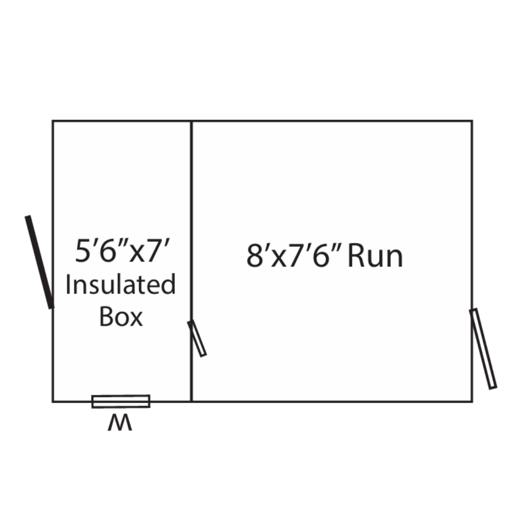Bind in Hand 8×14 Single Dog Kennel