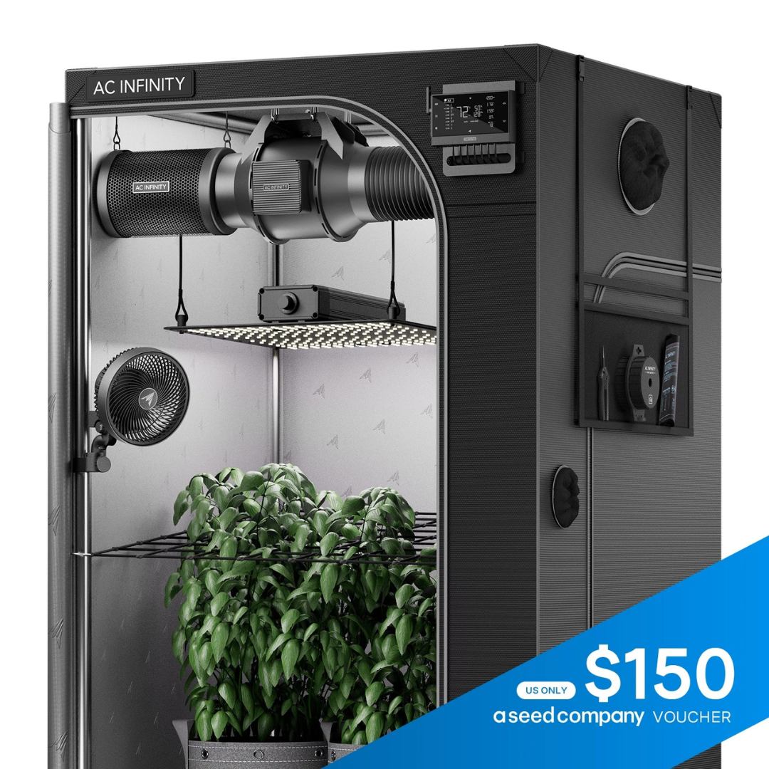 AC Infinity AI Grow Tent System 4x4, Integrated Controls with Dynamic AI, 4-Plant Kit