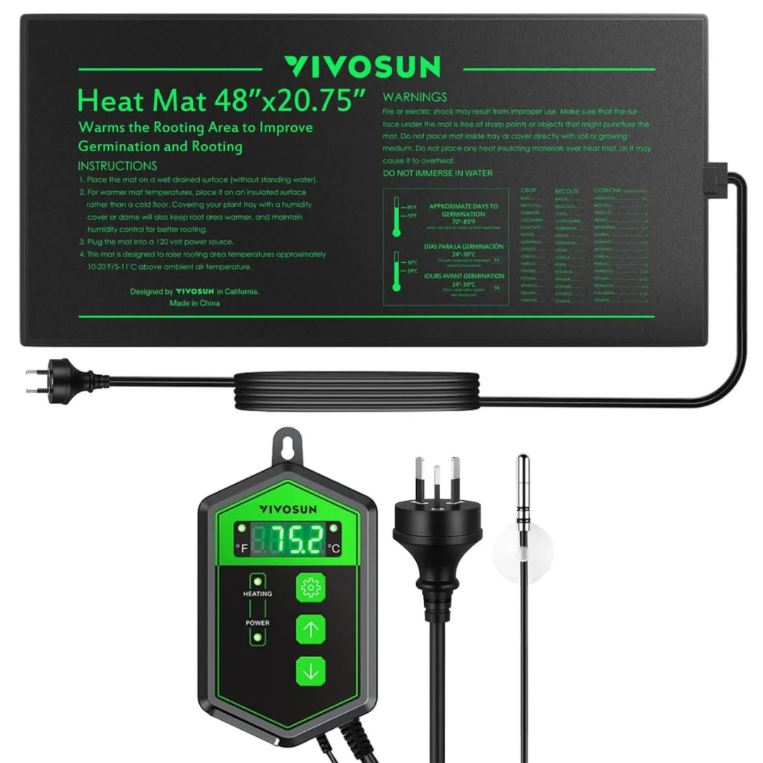 Vivosun Seedling Heat Mat Digital Thermostat Combo 48″x20.75″